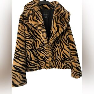 Sanctuary Faux Fur Animal Print Jacket